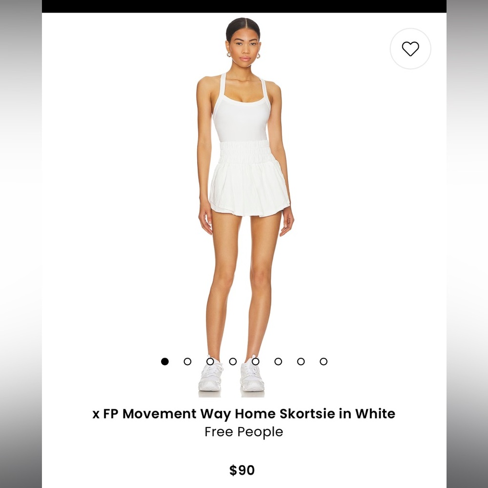 free people the way home skortsie white medium. new with tags